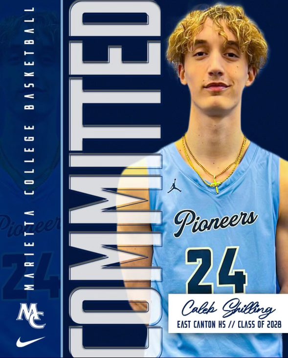6’10 Caleb Shilling from East Canton dropped 45 points and 17 rebounds this year and just committed to Marietta College‼️