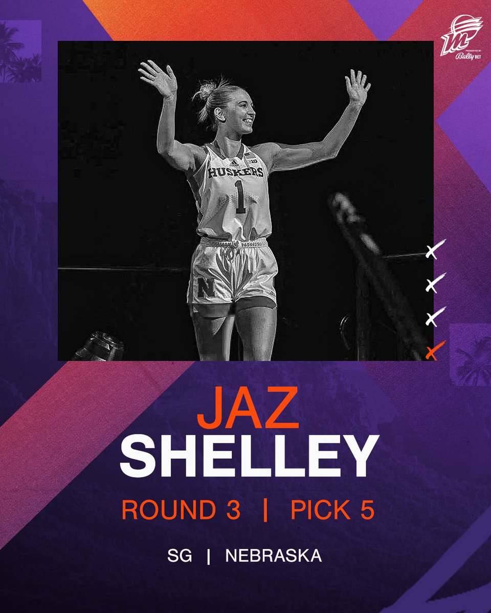 Phoenix Mercury (@phoenixmercury) on Twitter photo Aussie Aussie Aussie! 🇦🇺
With the 29th pick in the 2024 WNBA Draft, the Phoenix Mercury selects <a href="/JazShelley/">Jaz Shelley</a> from <a href="/HuskerWBB/">Nebraska Women's Basketball</a>! Aussie Aussie Aussie! 🇦🇺
With the 29th pick in the 2024 WNBA Draft, the Phoenix Mercury selects <a href="/JazShelley/">Jaz Shelley</a> from <a href="/HuskerWBB/">Nebraska Women's Basketball</a>!