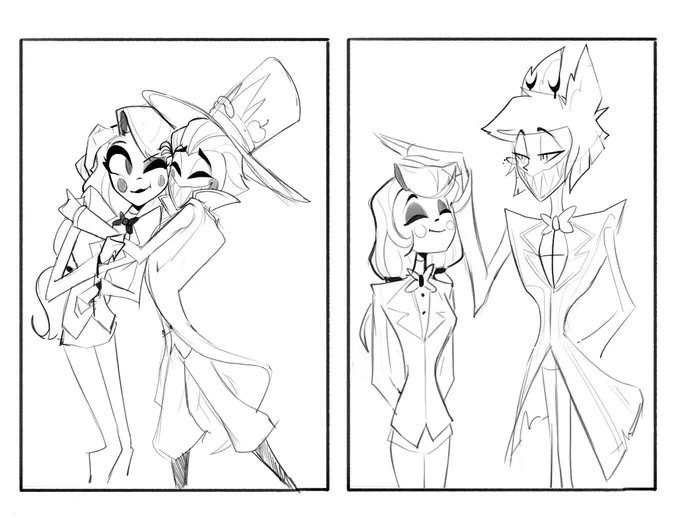 Proud dads 💕🥺 #radioapple #HazbinHotel WIP that's been in my to do list for a while 🫠 