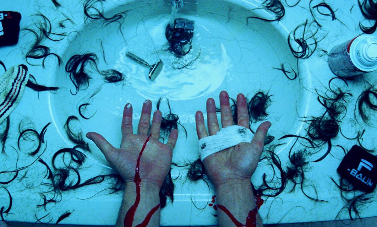 uncoolboyfriend's tweet photo. it's actually crazy that wes anderson filmed a suicide scene in a wes anderson way https://t.co/D4x13O8Dy7