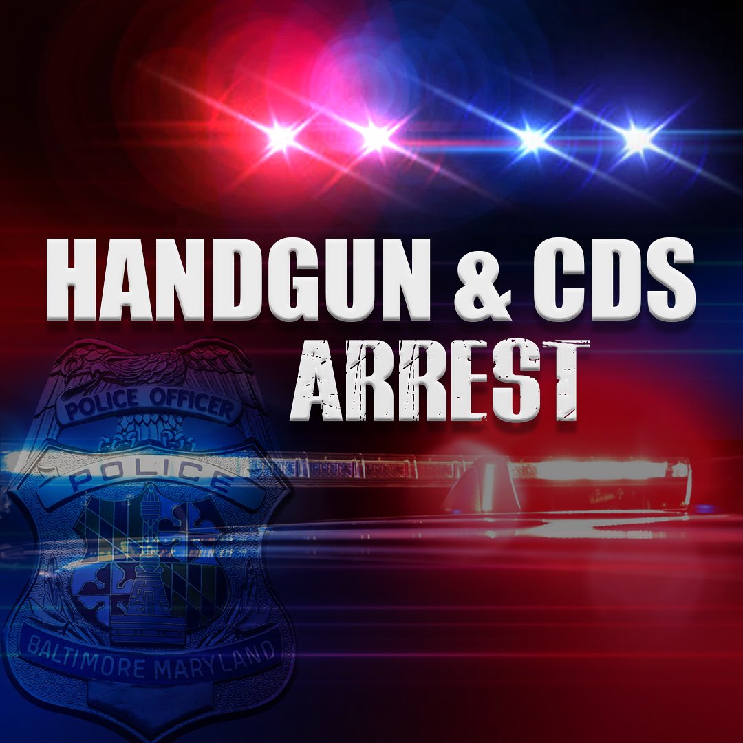 Southwest District Handgun & CDS Arrest On April 14, 2024 at approximately 5:19 p.m., Southwest District officers were actively monitoring CCTV cameras in the 800 Block of West Lexington Street. Officers witnessed an unidentified male engaging in a hand-to-hand transaction…