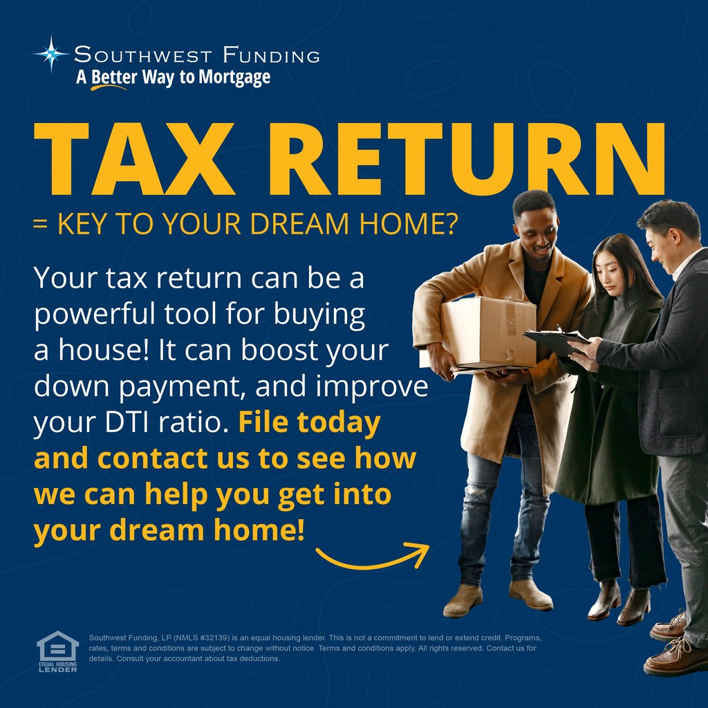 ⏰ Last chance alert! 🚪💸 Don't miss out on this golden opportunity to turn your tax return into the key to homeownership. Act now with Southwest Funding!
.
.
.
#LastChance #DreamHome #UnlockYourDreams #swfunding #greatplacetowork #southwestfunding #abetterwaytomortgage