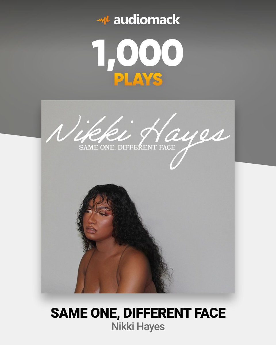 Dearest @audiomack; Thank you for always supporting @itsnikkihayes 
#NewMusicMonday #newmusic2024 #RnB #singersongwriter #independentartist #audiomack