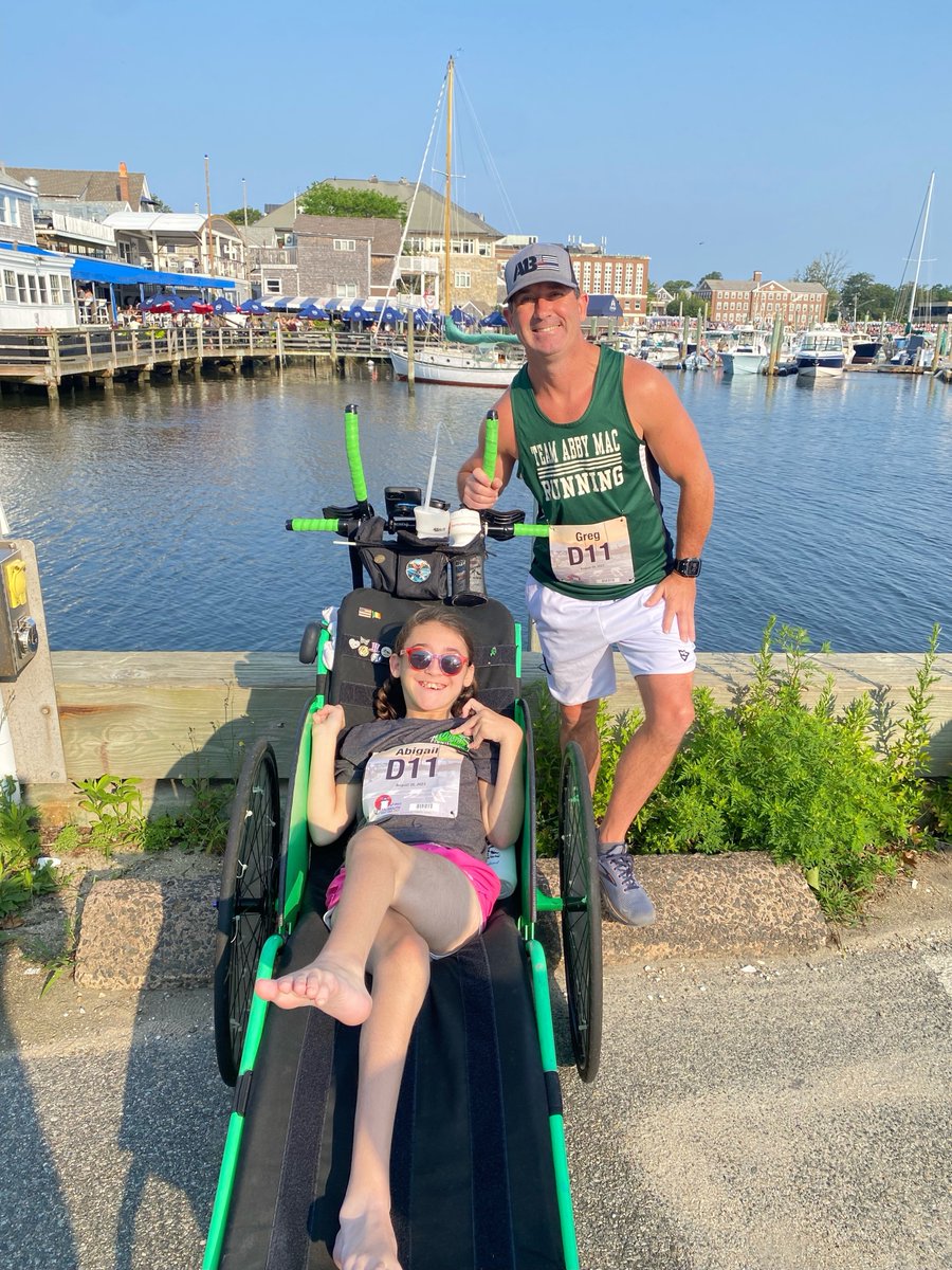 We're cheering on all the #BostonMarathon runners today, including @Massport Firefighter Greg MacCurtain. He's hitting the pavement for his brave daughter Abby, who's battling Leigh's Syndrome. Click to learn more about their story: bit.ly/4a5lK5t