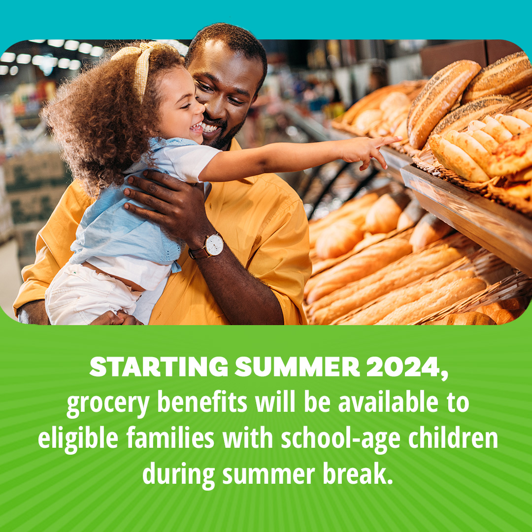 We’re looking forward to launching the new Summer EBT program, which will help reduce child hunger by providing benefits to families with eligible school-age children for groceries throughout the summer. #HealthyLiving #SummerEBT