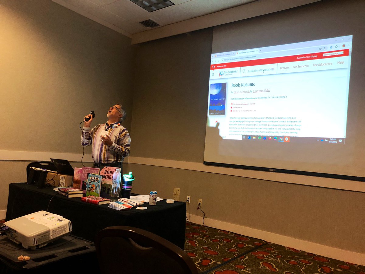 LVGintheLibrary's tweet photo. One of my biggest and best takeaways so far from #maslsc is the depth and breadth of support @TeachingBooks offers. #GameChanger https://t.co/HhDaksV45Y