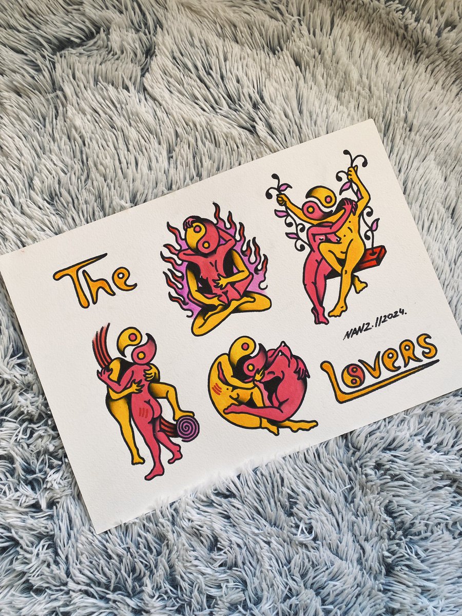 nan2_15's tweet photo. •The lovers ☯️💖✨ nuevos diseños disponibles , elije el tuyo!!!! disponible a color o blanco y negro

•Lámina original A3 en venta ( Rotulador + Acuarela ) https://t.co/iC5sT17Gwm