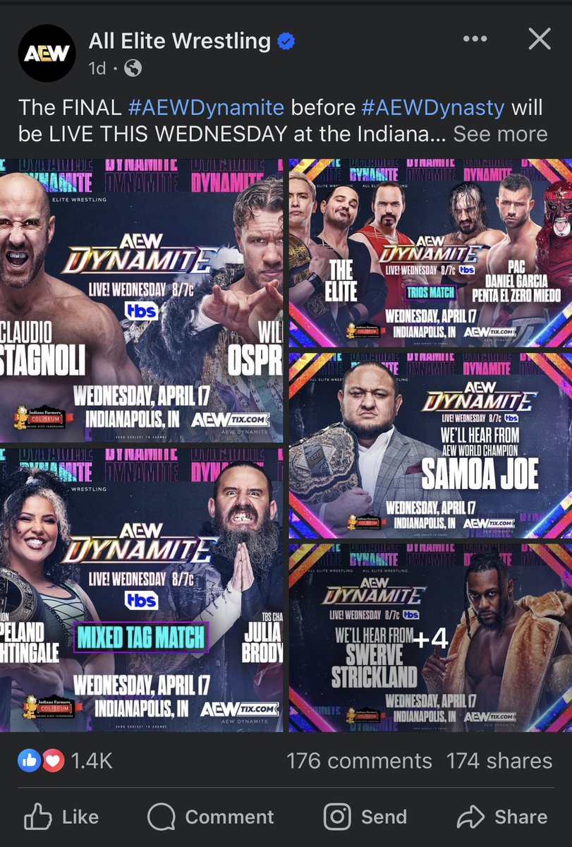 This is very funny at first glance because if you don't actually open the picture it looks like <a href="/willowwrestles/">Willow Nightingale</a> vs <a href="/Brodyxking/">Big Bad Brody King</a> Which honestly, I’d be stoked for 🤷🏻‍♂️