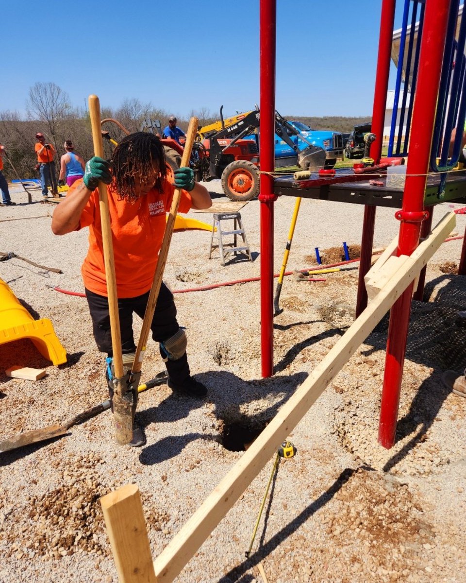 Thank you to the Local 110 VOC and volunteers! A dozen or so 110 members showed up between this last Friday and Saturday to help build and install 2 playground sets at the Kingston School in Cadet, MO for the pre-school aged children. #MemberMonday #laborersrising