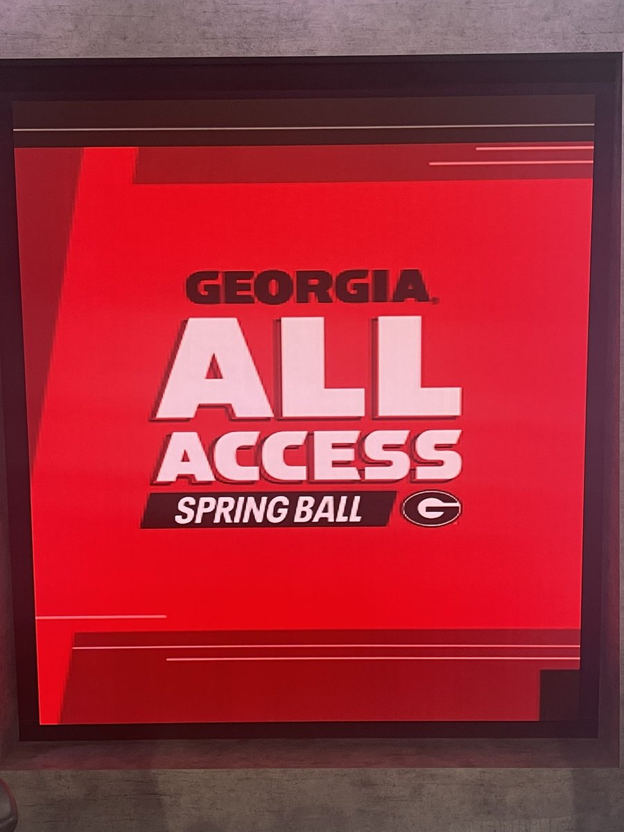 Tune in from 7-8pm as we will bring you some really cool stories plus all the behind the scenes access that you can only get here at @FOX5Atlanta @FOX5Sports Tune in to “Georgia All Access: Spring Ball”