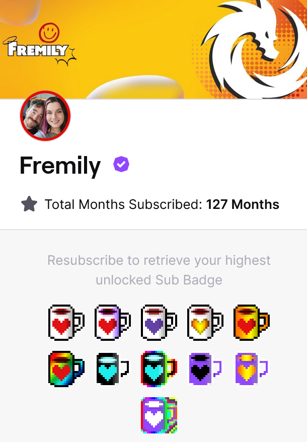 I can't believe this but @Twitch just cancelled my 127 MONTH subcription to my channel from my second account, a sub that has been running since @FredStreams and I started dating. I never missed a month and suddenly I get an email saying it's cancelled??!? Check your subs