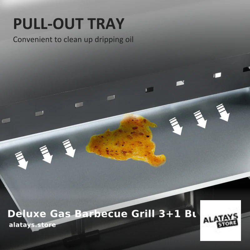 💰 Looking for a steal? Deluxe Gas Barbecue Grill 3+1 Burner is now selling at £229.99 💰
👉 Product by Outsunny 👈
 Grab it ASAP alatays.store/products/delux…
#ALATAYS #ukshopping #ukshopping #onlineshopping #ukshop #onlineshoppinguk