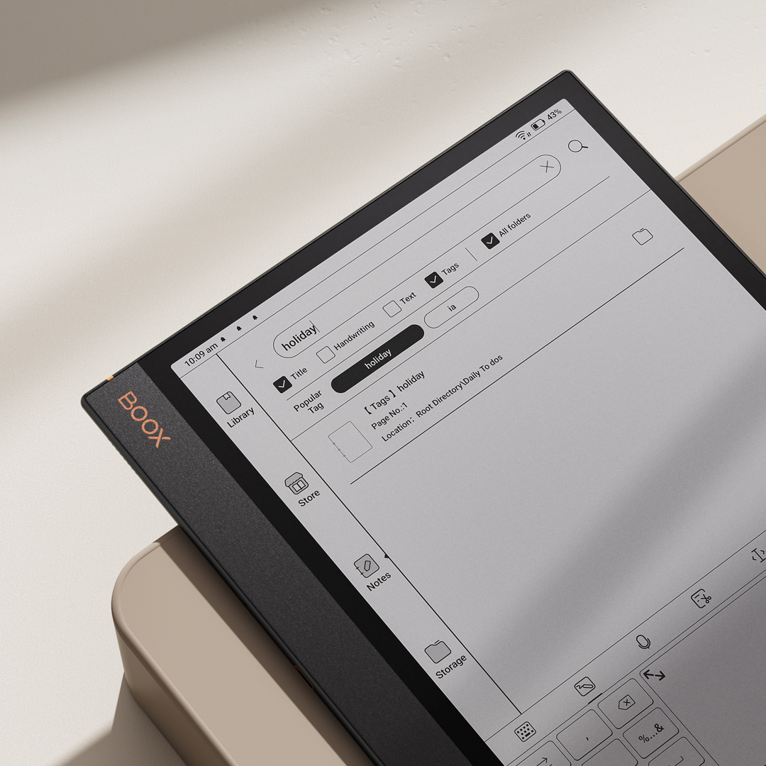 Why is #DigitalNotes better? - Much more freedom to edit notes - All notebooks in one device and organized by folders - Sync across platforms to read - Search notes easily Our tablets with note-taking capability range from 7.8' to 13.3'. Learn more at shop.boox.com