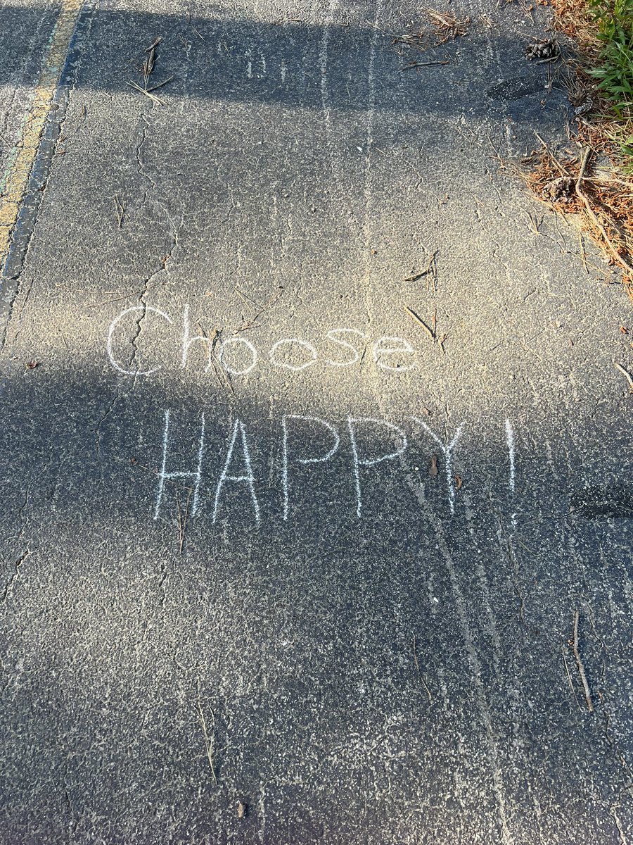 So i was having a rough day today and i went walking. Ran across this message. God is always right on time. #choosehappy 🙏🏾 #heisleadingme