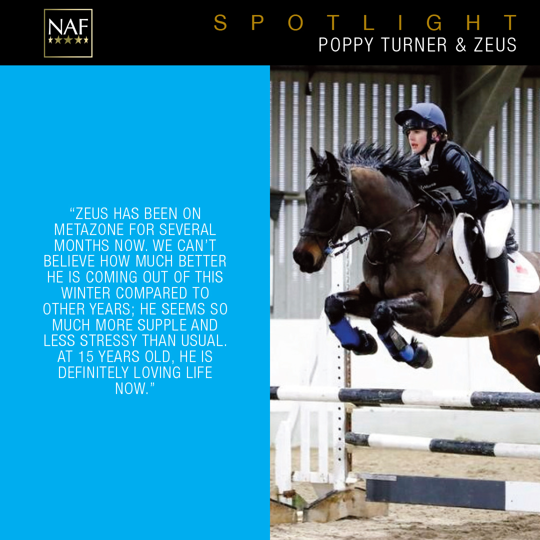 A brilliant #FiveStarReview from Fiona at Stroud Farm Country Store & Supplies. Fiona's daughter Poppy and Poppy's horse Zeus have both felt the benefit of feeding Zeus Metazone. We would love to know if your horse or pony has tried it yet? #RealRiderReview