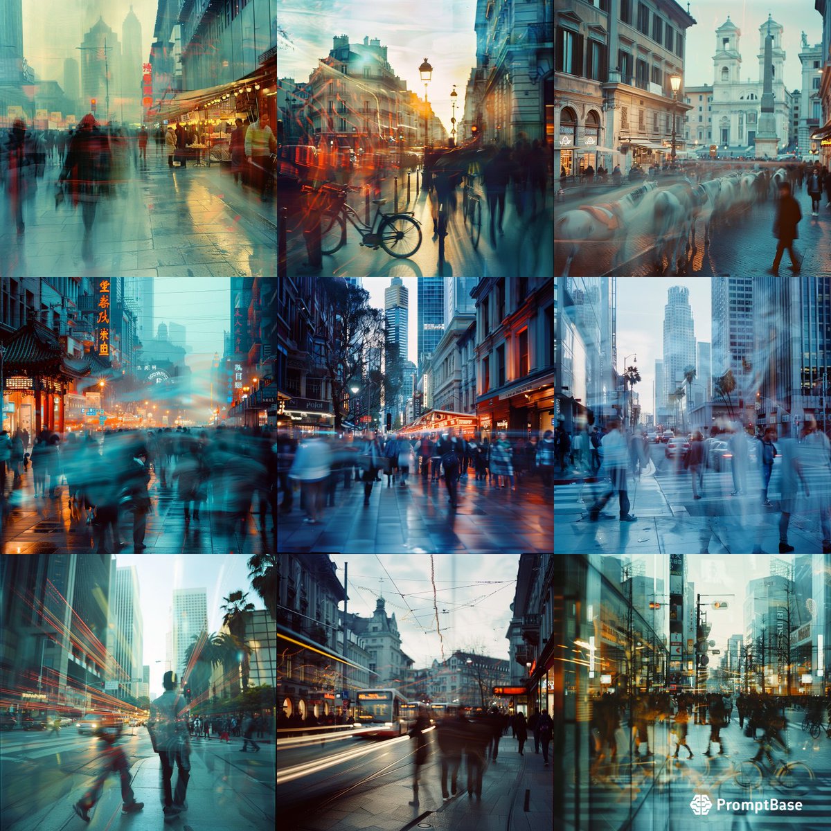 Timeless Streetscape Kodak Colors by digitalarts using #midjourney 🏙️🎨