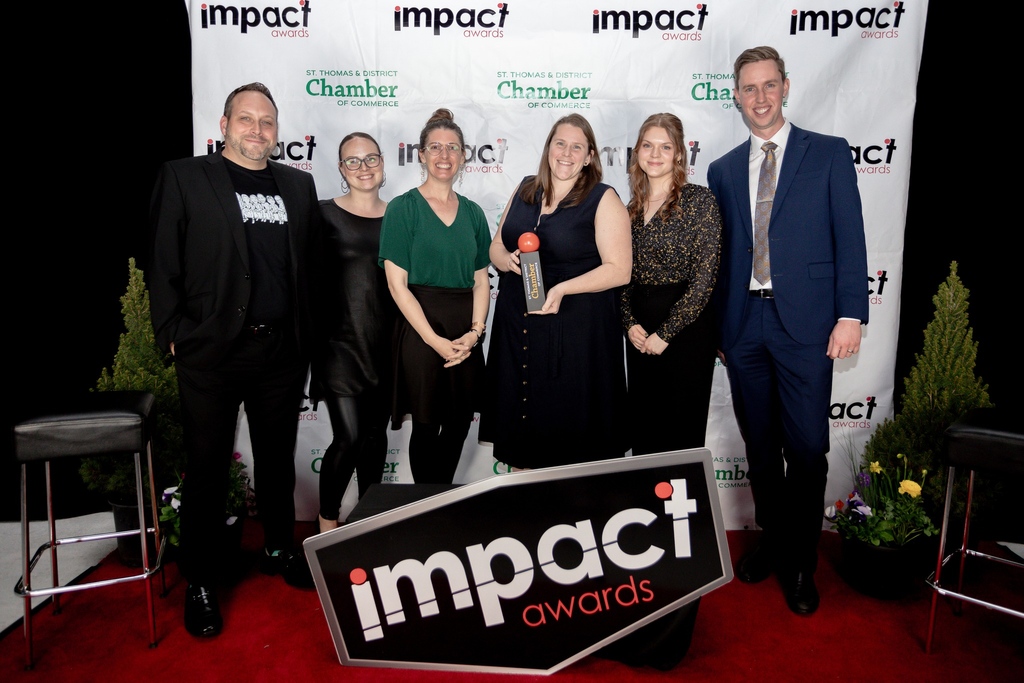 The St. Thomas and District Chamber of Commerce put on an incredible show on Friday night for their annual Impact Awards!

One of our own was honoured, too! Elle Crevits received the Young Professional of the Year Award!

We are #stthomasproud to have Elle on our team!!