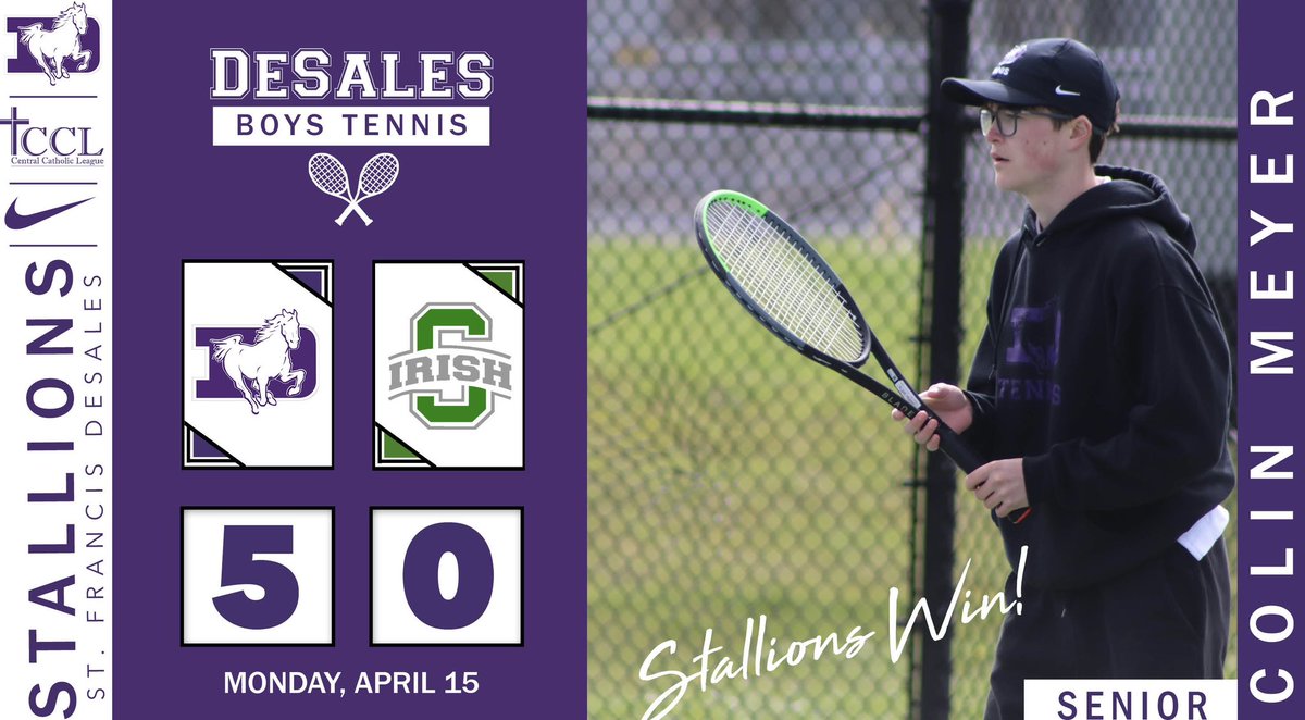 SFDBoysTennis's tweet image. The Stallions improve to 3-1 on the season with a 5-0 win at Dublin Scioto!   Colin Meyer picked up his first varsity win of the season before our boy heads off to Kairos!  #Lt4!
