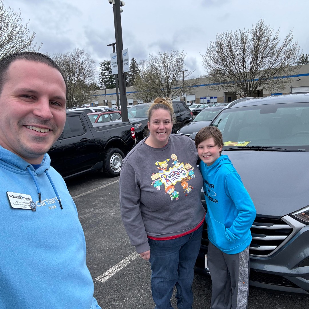 🎉 NEW CAR MONDAY🎉 !!! We are so proud to deliver the GOLD STANDARD 🏆 of customer service😄 . Welcome to the MOHAWK HONDA FAMILY🚗 ! Enjoy your new amazing vehicles💯!!! . #mohawkhondafamily #mohawkhonda #KelleyBlueBook #NewCar