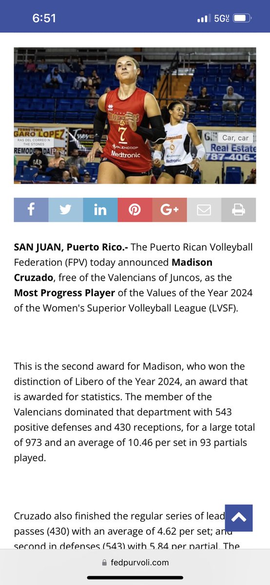 dcruzado's tweet photo. Congrats @madmav13 on being named 2024 Most Improved Player and LVSF Libero of the Year! 🙏🏽🇵🇷🏐💫🙌🏾  
https://t.co/OiO9w4REpo https://t.co/wepftXlX5M