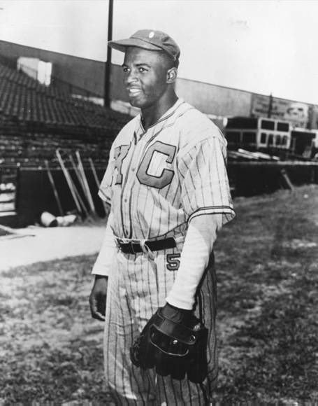 BEFORE HE WAS NUMBER 42: As we celebrate Jackie Robinson breaking the color barrier w/the Brooklyn Dodgers on April 15, 1947, we should not forget that his pro baseball career began with the KC Monarchs in 1945. Before Jackie was number 42 he was number 5! @MLB @MLBNetworkRadio