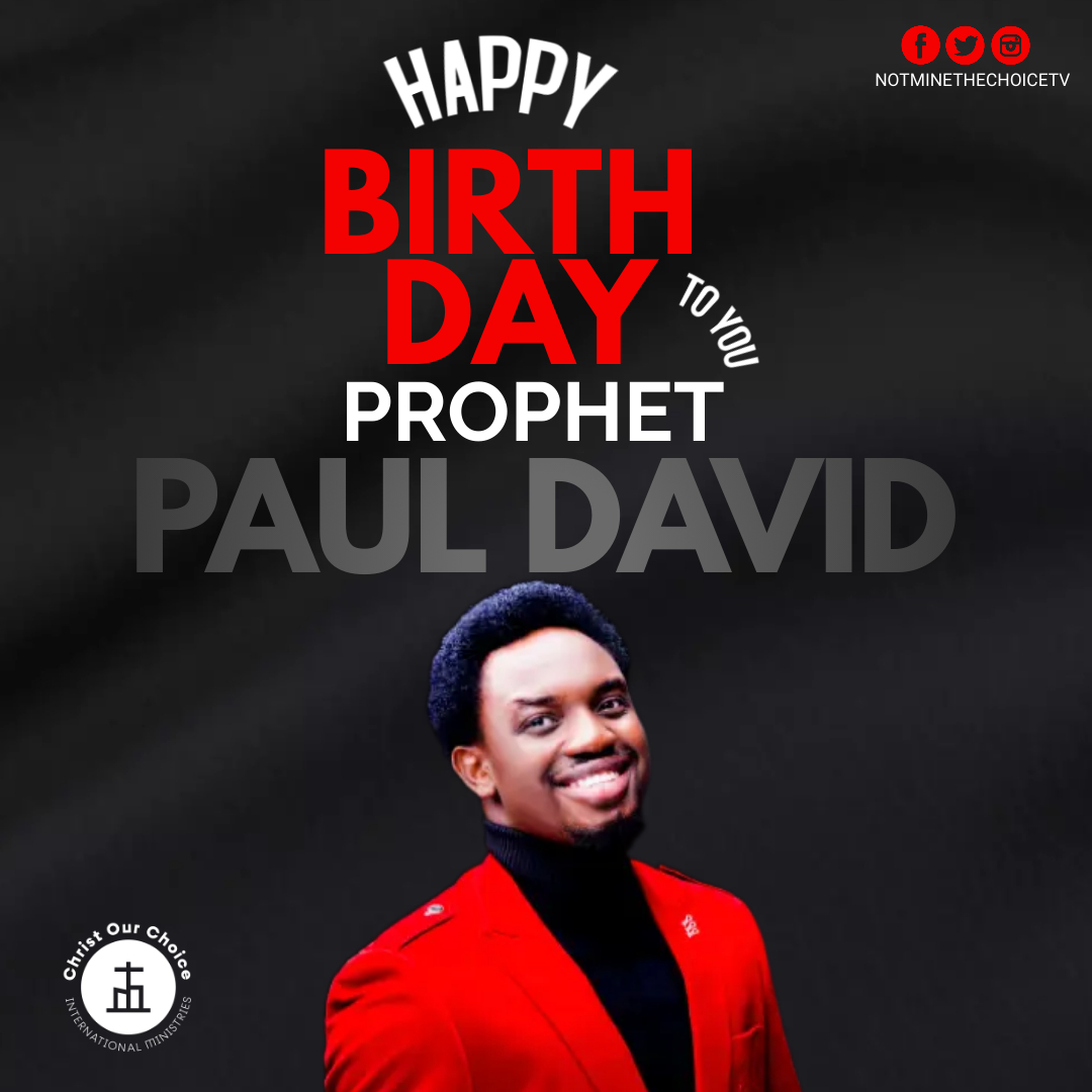 paultundedavid's tweet photo. Happy Birthday Prophet Paul David.
Today we at Not Mine the Choice tv welcome you all to join us, as we celebrate the life and special grace upon Prophet Paul David, on his birthday.
As you celebrate God's servant Prophet Paul David on his birthday, you shall be celebrated. https://t.co/xmAbXZM4XV