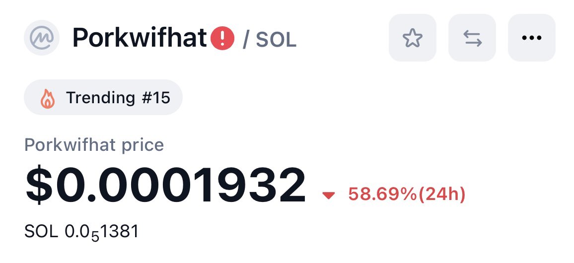 Porkwifhat_'s tweet photo. #PORKWIFHAT Trending #15 on @CoinMarketCap 👀🧨 … https://t.co/eou1xYFKwU