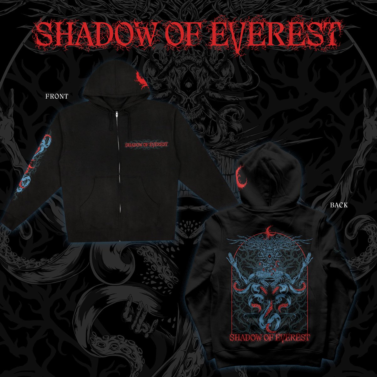 Shadow of Everest (@shadowofeverest) on Twitter photo We have a hoodie! Art by <a href="/__PabloTorres/">Pablo Torres</a> and you can snag one from our Bandcamp page. Shipping worldwide! ☠️🎶 We have a hoodie! Art by <a href="/__PabloTorres/">Pablo Torres</a> and you can snag one from our Bandcamp page. Shipping worldwide! ☠️🎶
