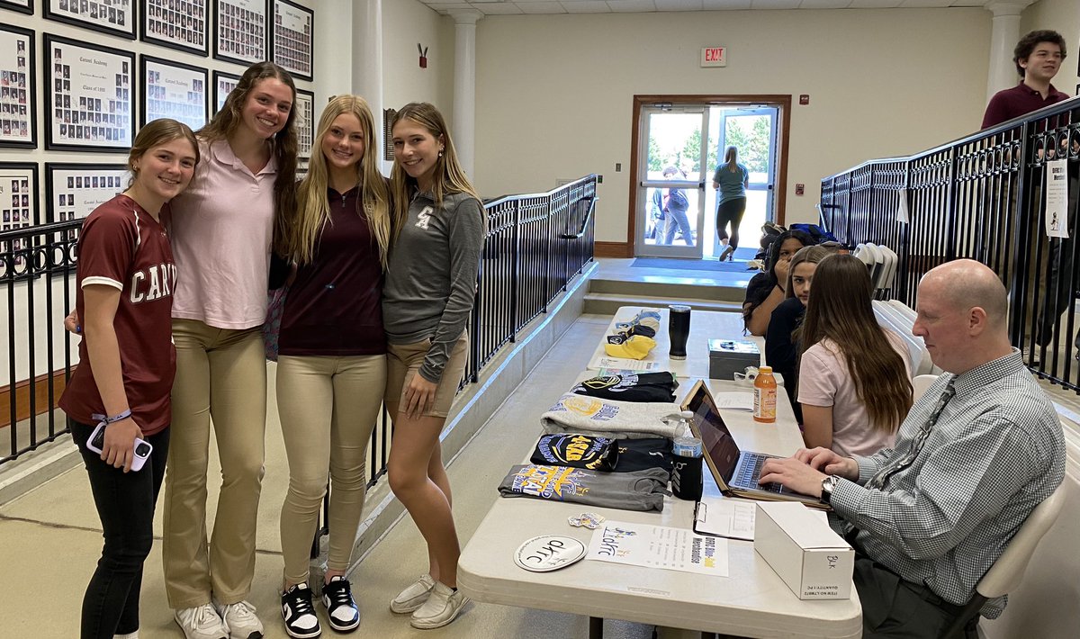 Our Blue-Gold Club is holding its annual merchandise sale for the DFRC (Delaware Foundation Reaching Citizens with Intellectual disABILITIES) through April 17th. Visit the table to purchase your items and support this great cause!#delawarebluegold #dfrc @CaravelFB @DFRCBlueGold