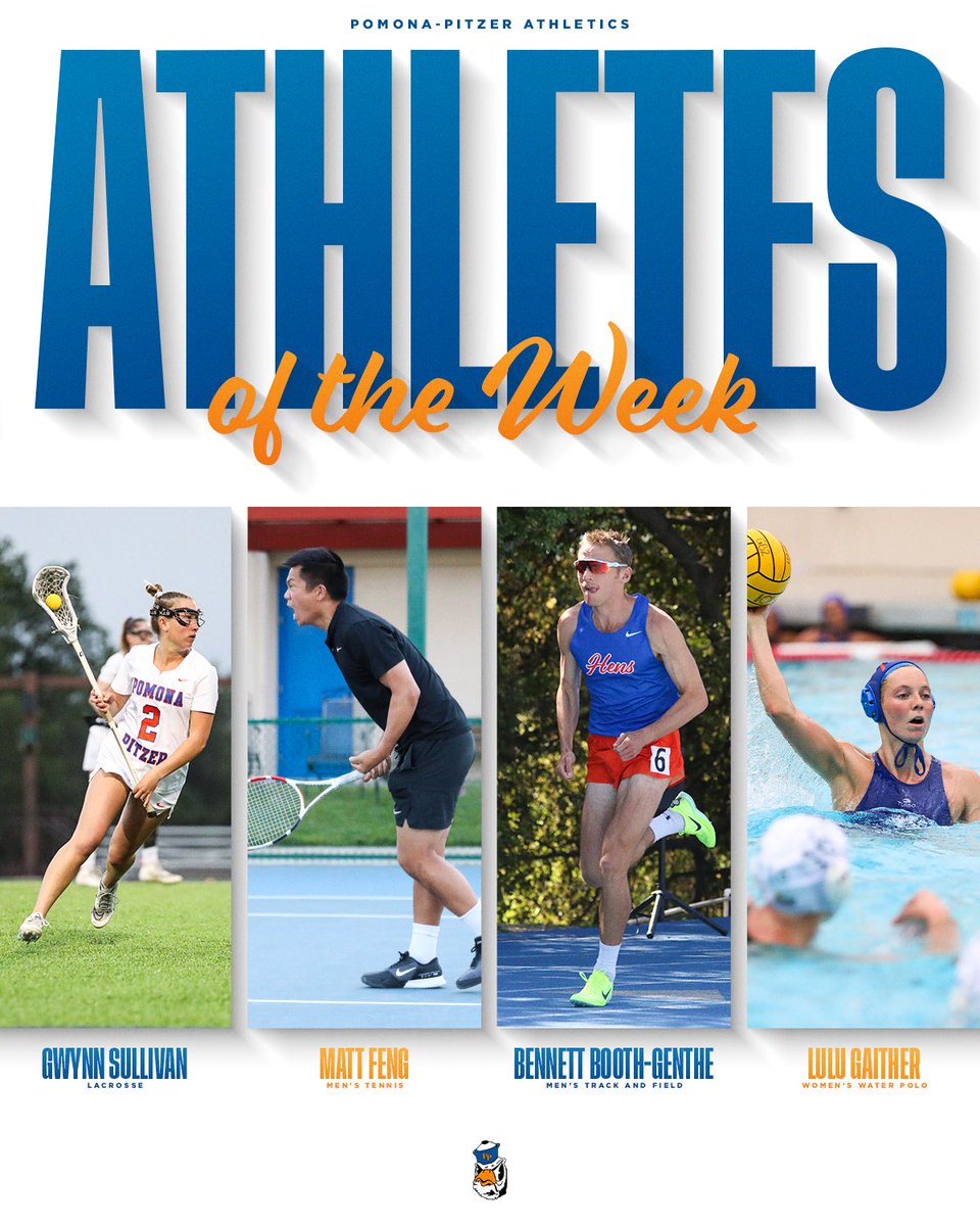 Strong week for the Sagehens! Congratulations to all four of our SCIAC Athletes of the Week! #GoSagehens