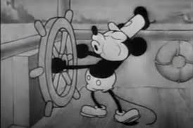 Right before and right after Mickey is doing this dance bit, he is being an absolute menace to everyone on this boat