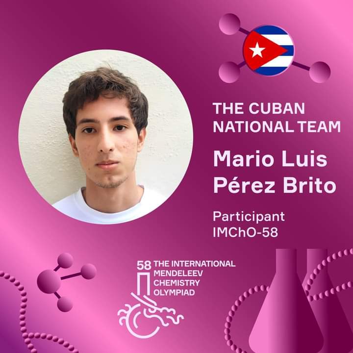 🇨🇺We are representing the Cuban team at the #IMChO58: Participants: – Mario Luis Pérez Brito @AlexisLorente74 @AndreiArmasBra6 @btan0987 @chinea_diaz @DeivyPrezMartn1 @DiazAlex89 @DiazCanelB @dmejatibonico @