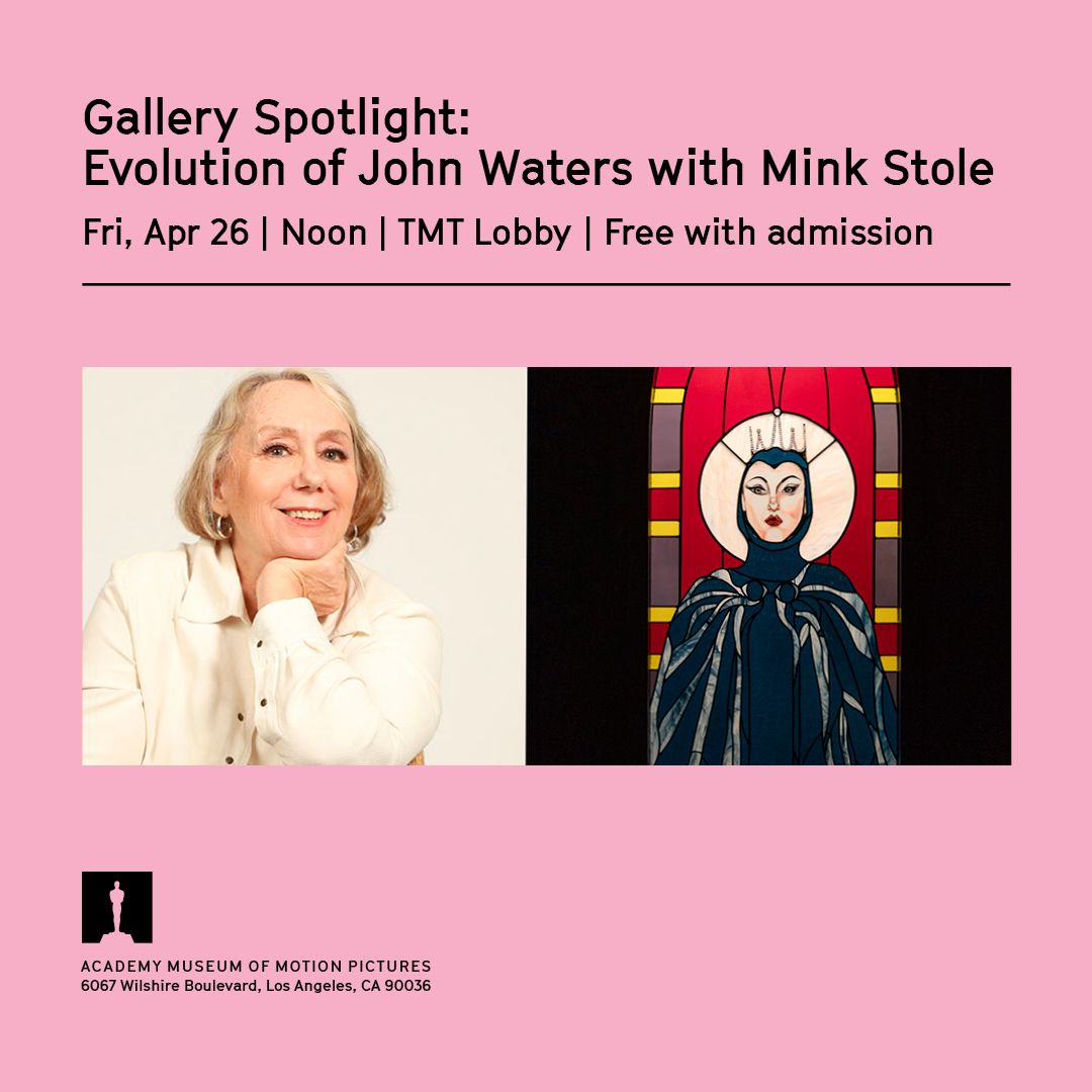 Dive into the world of John Waters with his longtime collaborator and friend Mink Stole and Senior Exhibitions Curator Jenny He and Associate Curator Dara Jaffe on Friday, April 26, as they discuss the evolution and impact of John Waters' storytelling. acadmu.se/3U1Xb2o