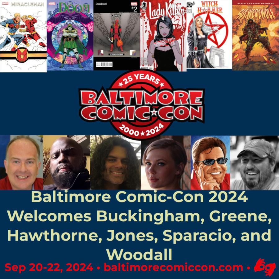 Baltimore Comic-Con 2024 Welcomes Buckingham, Greene, Hawthorne, Jones, Sparacio, and Woodall @baltimorecomics @sanfordgreene @mikehawthorneart @MarkSparacio1
@Johnraygun  tinyurl.com/2j7xmkzz