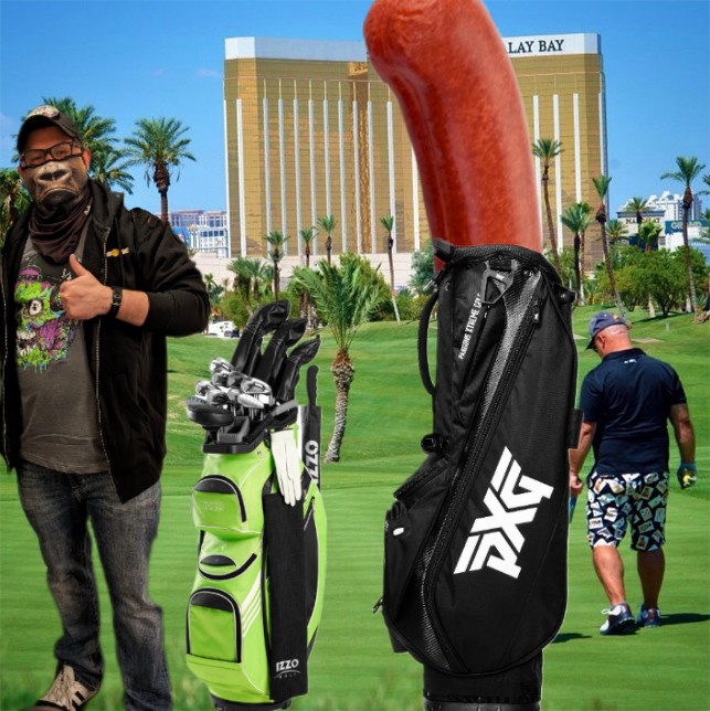 Actual picture of @nogreenrocks in Vegas waiting for @FlawdTV to show up for golf.

@LegionofMemers 
#legionofmemers
#BasedAF