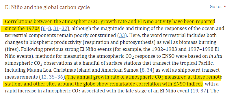 Real, James. Humans are not causing CO2 to rise, we contribute a small percentage only. Again, scientists know CO2 increases follow ENSO. They have known this since the 1970s.