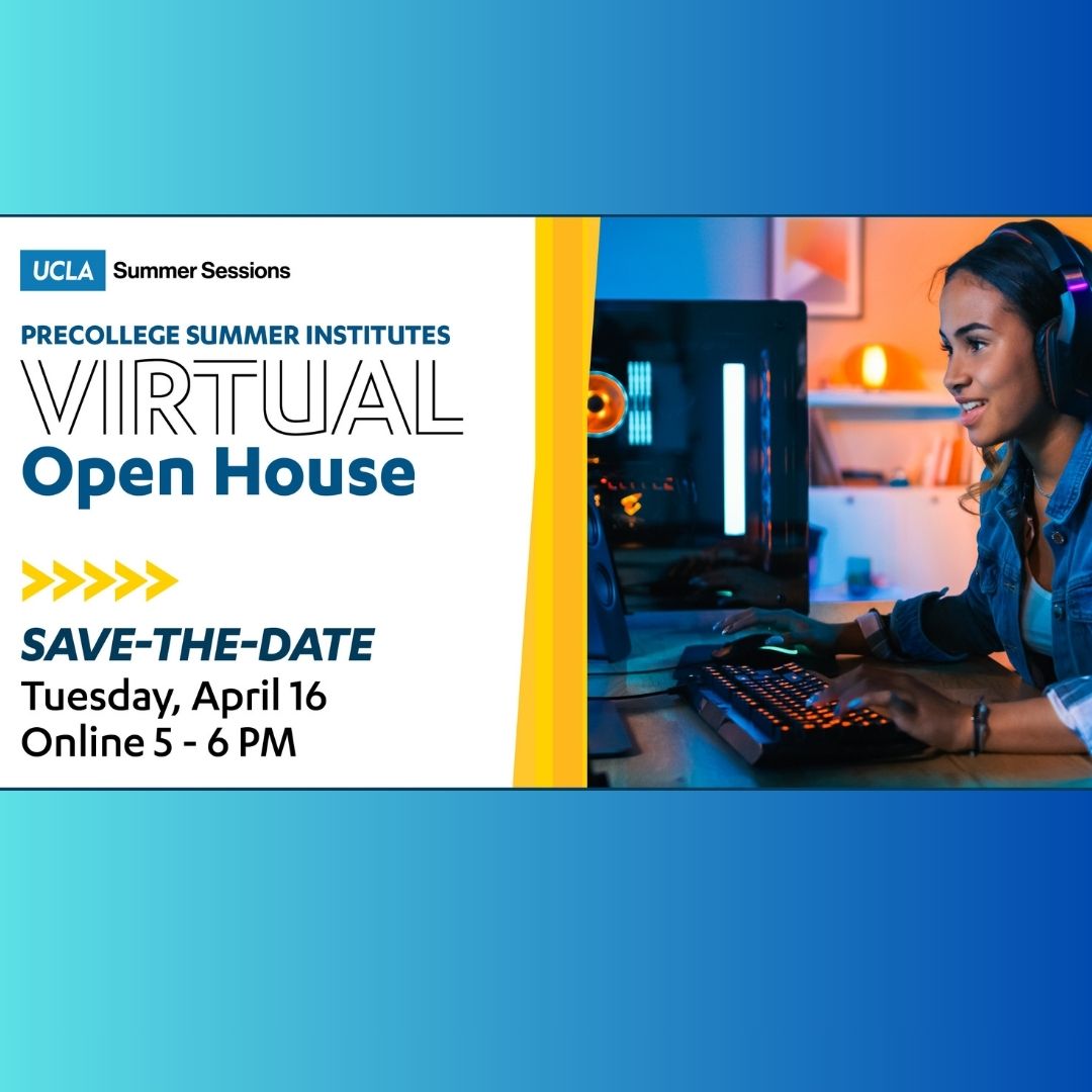 Are you a high school student interested in learning new skills or earning academic credit this summer? UCLA’s Precollege Summer Institute Virtual Open House is on April 16! Speak with DMA staff and learn about your options to maximize your summer. RSVP: bit.ly/uclasummer-ope…