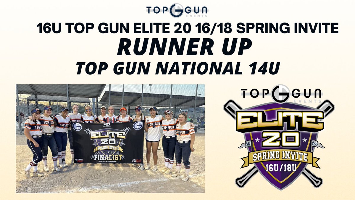 Congrats to @topgun_skim on a great weekend, finishing as the Runner Up in the Top Gun Events Elite 20 16u/18u Spring Invite! topgunevents.com/event-results-…