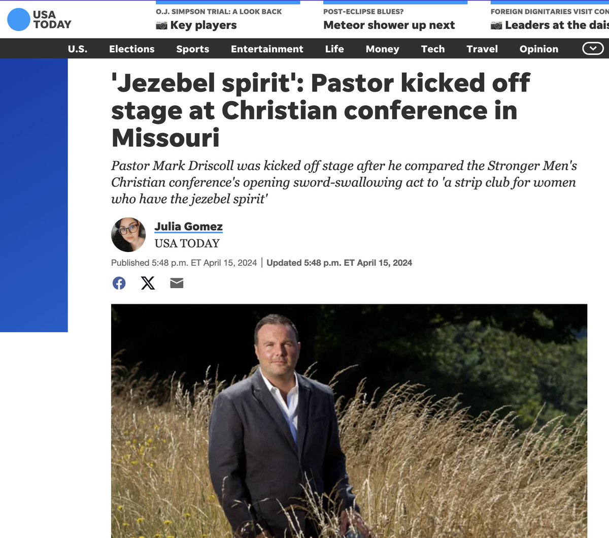 PastorMark's tweet photo. Sorry @USATODAY @JuliaMarieGZ  but the Jezebel spirit is not a synonym for "tramp" and it's got nothing to do with racism.

The Jezebel spirit is a demon that has worked through men and women for centuries, from Queen Jezebel in 1st Kings to Jesus's rebuke of the church in Thyatira in Revelation 2. This demon seeks to control and dominate, most often through seductive women but oftentimes through overbearing, domineering men.

I literally wrote the book on this. I want to give it away for absolutely free. I get nothing out of it, I just want men and women to learn more about the spiritual war behind the war we see.