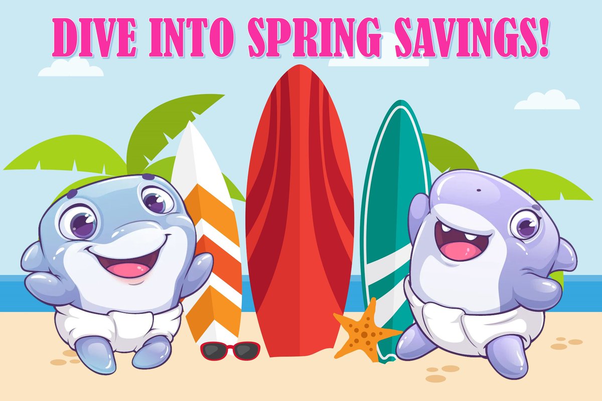 🌊🦈🌊 𝗗𝗜𝗩𝗘 𝗜𝗡𝗧𝗢 𝗦𝗣𝗥𝗜𝗡𝗚 𝗦𝗔𝗩𝗜𝗡𝗚𝗦 🌊🦈🌊

DiaperSharks.com

🌴 𝗕𝗨𝗬 𝟮 𝗚𝗘𝗧 𝟭 𝗙𝗥𝗘𝗘 - Diaper Sample Packs (Mix'n Match Styles and Sizes)
🌴 𝟮𝟬% 𝗢𝗙𝗙 - Bottles and Sippy Cups (Excludes Clearance Items)
🌴 𝟭𝟱% 𝗢𝗙𝗙 - @Rearz Daydreamer