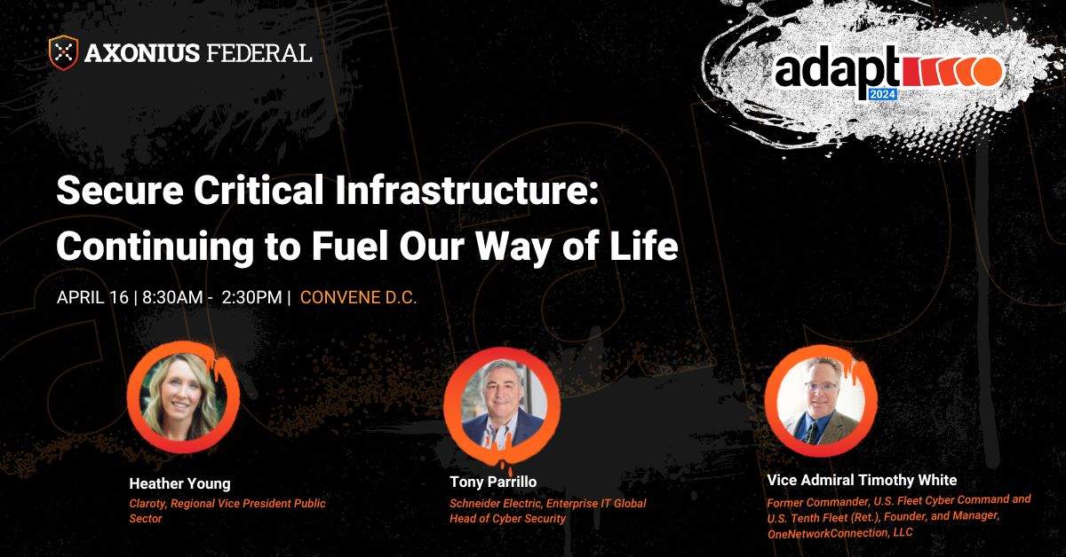 📢 Catch @Claroty's Heather Young TOMORROW at @AxoniusInc #Adapt24! Her panel will cover building a secure #cyberstrategy & identifying unknown threats. hubs.li/Q02sMwWh0

#AxoniusAdapt2024 #FederalCybersecurity #CriticalInfrastructure #FederalIT #DefenseTech @SchneiderElec