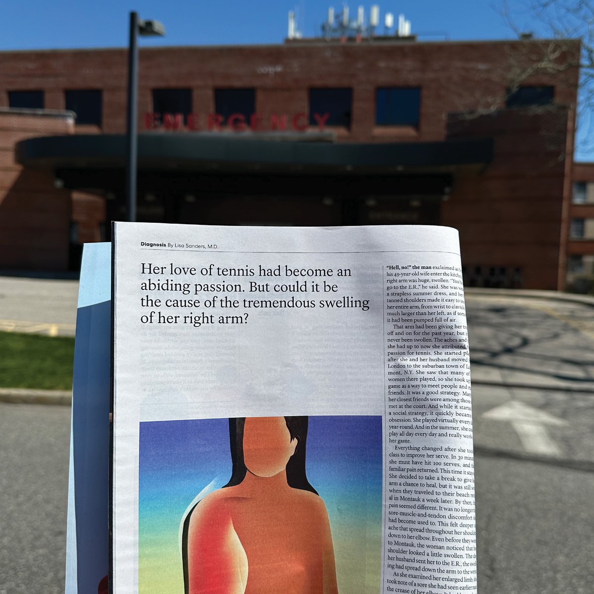 Elizabeth Keane, #PhysicianAssistant in the Emergency Department at #StonyBrook Southampton Hospital, was featured in the @nytimes Magazine for a stellar catch and diagnosis that impacted her patient’s life for the better: nyti.ms/49xk8jO #SBexperts #HealthcareHero