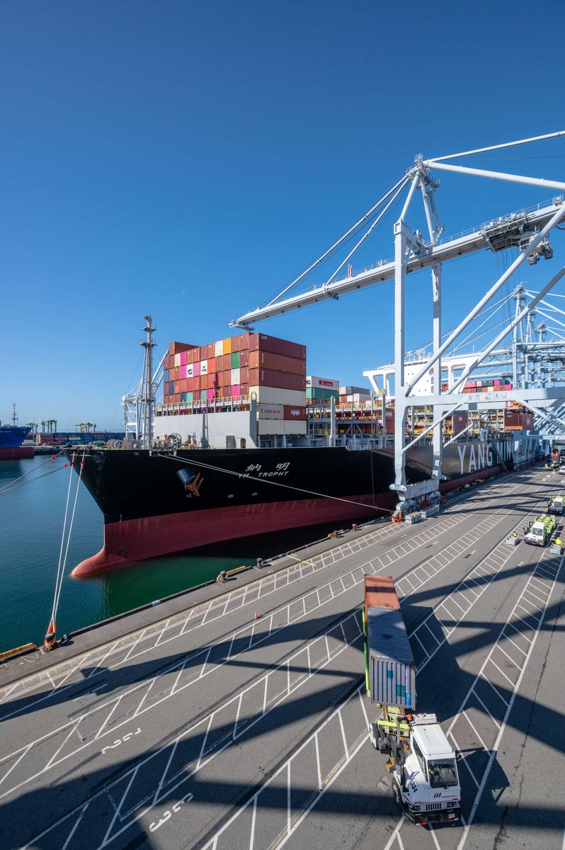 Rising consumer confidence lifted trade moving through #POLB in March, marking the seventh consecutive month of year-over-year cargo growth. Dockworkers and terminal operators moved 654,082 TEUs last month, an 8.3% increase from March 2023. ow.ly/3EVq50RgJxm