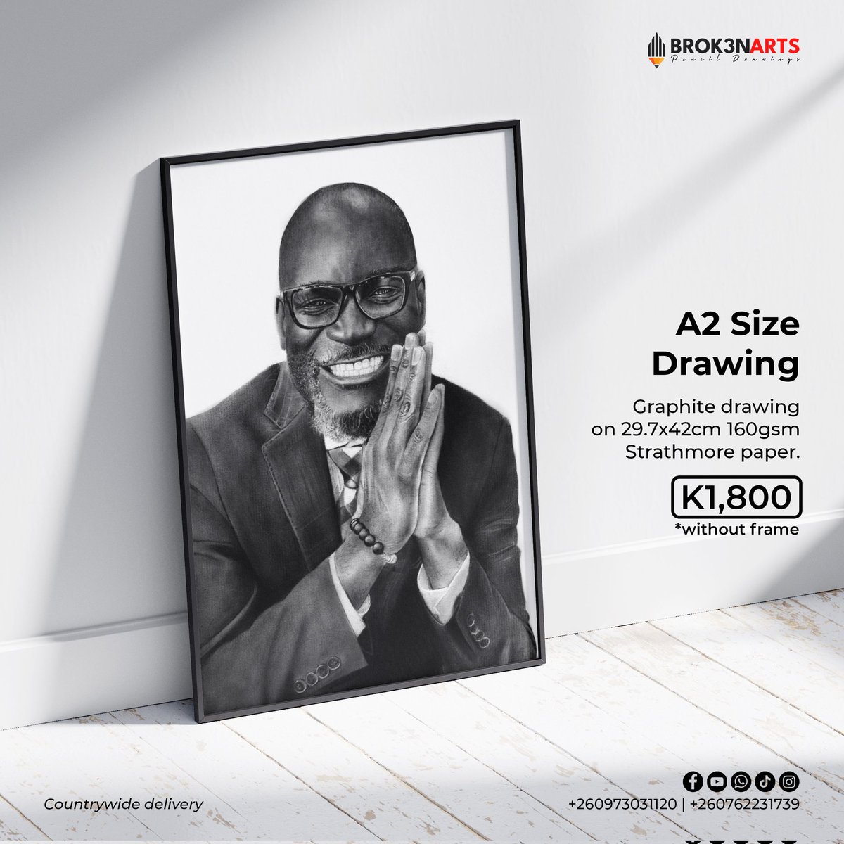 MailaMwale's tweet photo. A2 size drawing done is charcoal https://t.co/4z9YouWNlL