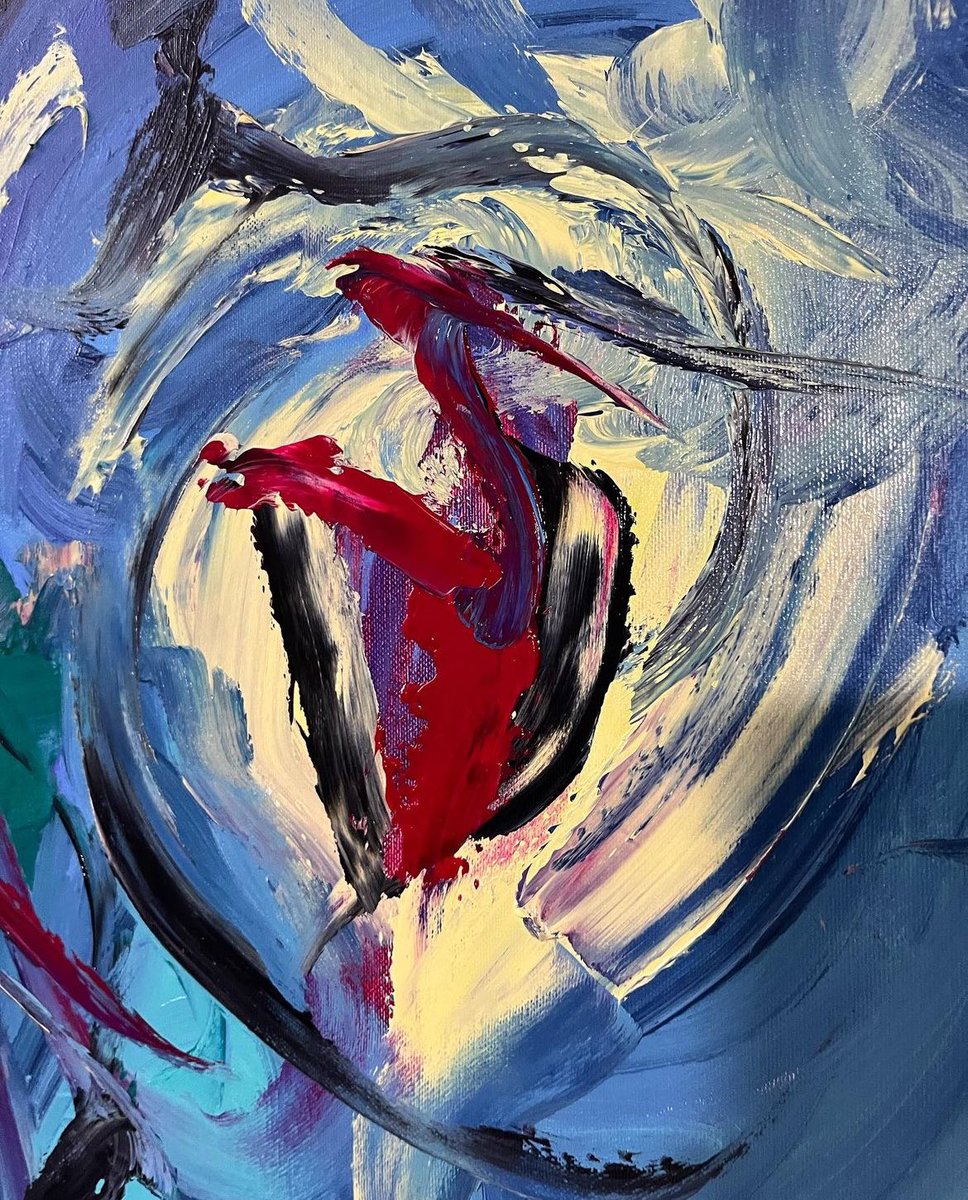 Taghera1's tweet photo. Se amore viva, posso fare tutto insieme..
Oil on canvas 
120x120cm
2023 https://t.co/WbzJzD1lLT