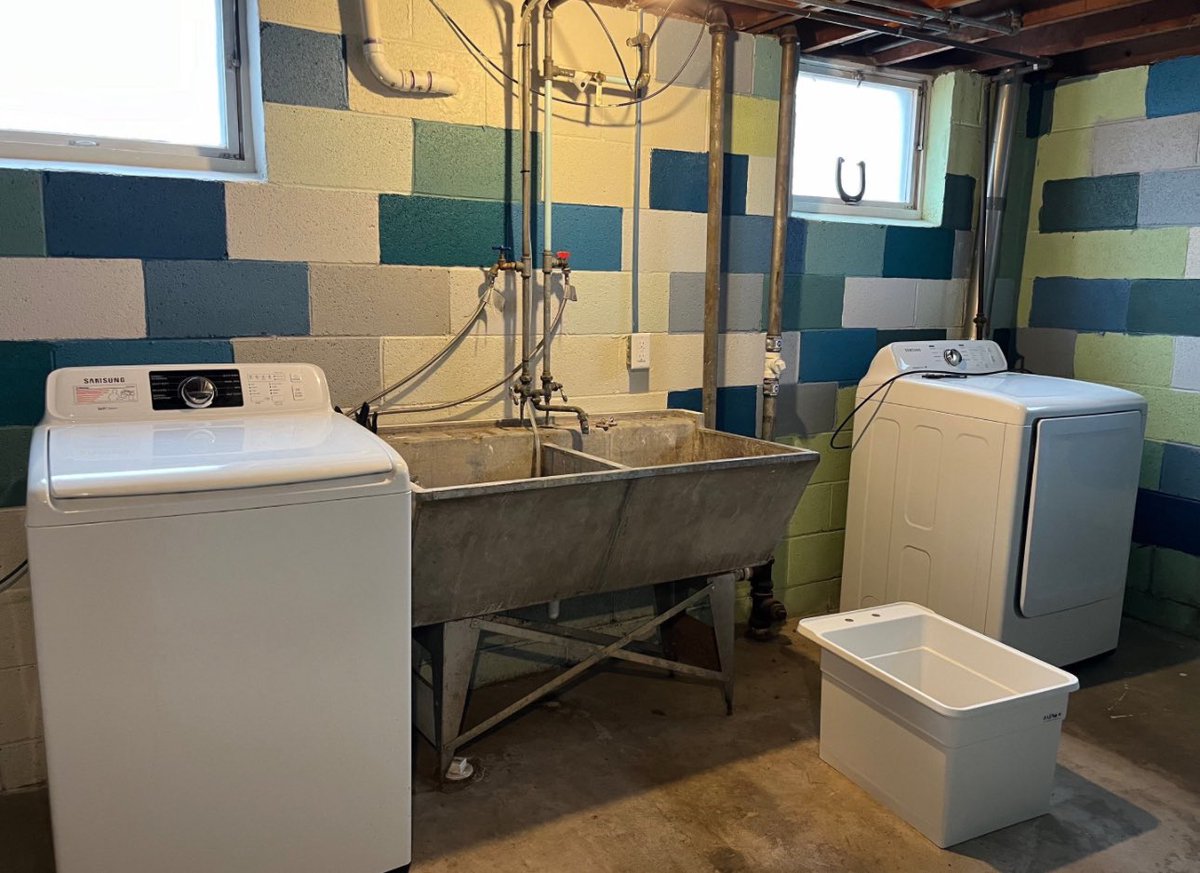 From old to new! Here’s a cool before and after picture of a laundry sink install that Alex did today. Looking to get rid of your old concrete laundry sinks? Give us a call and we can do just that!

#duluth #duluthminnesota #duluthmn #plumb #plumbing #plumbingservices #plumber