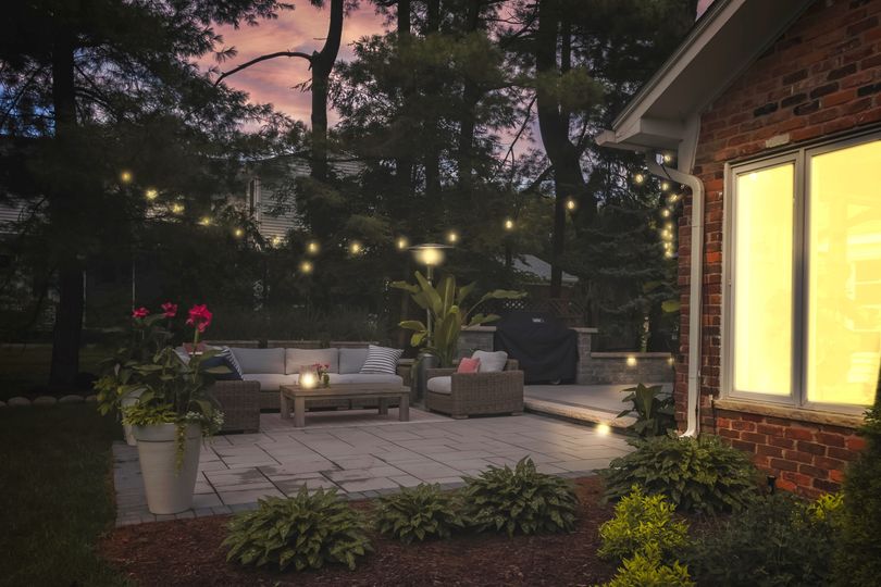It is amazing the difference well placed landscape lighting can make! #Greatlakeslandscaping, #LandscapingDesign, #Landscaping, #Hardscaping, #LawnMaintenance, #Irrigation, #Fertiliziation, #Snowremoval, #Landscapelighting, #Treeservices, #Mulching, #PrunningServices
