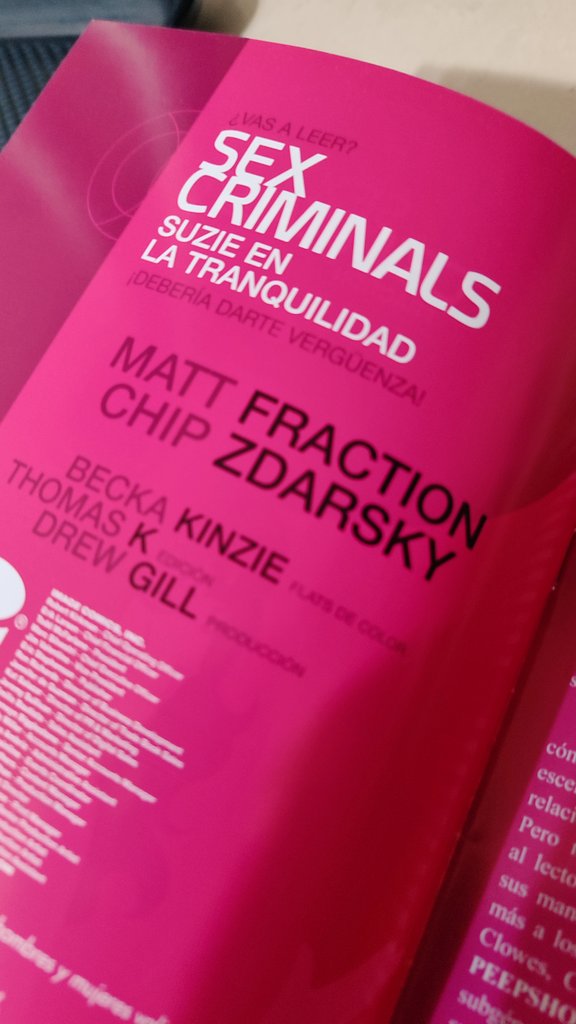 nononautas's tweet photo. La próxima semana arrancamos #ClubComiqueroDeLectura de #SexCriminals.

Leeremos los primeros 10 números de la serie de Matt Fraction y Chip @zdarsky.

¿Tienes los cómics que publicó @Kamite5 ? https://t.co/0oUCldRbMu