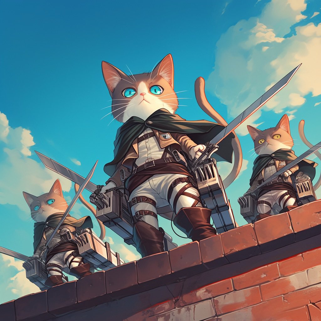you joined the legion and thought you’d have no titan jeets to slay? 

we’re in control, but don’t get comfortable.

strap up &amp; hold tight. 😾⚔️🪽

D6nU7DL1BuCBTafhCUZKqJZiRabHydWRPQDCcoDQ4Sic

attackonneko.meme  $AOCAT