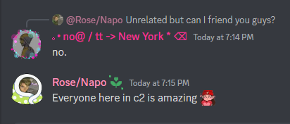 cyaaharper's tweet photo. @tiredgrapes @sirvko they were so nice wdym https://t.co/xCSyDrFdsW